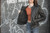 Interior lining of First Classics distressed women's leather motorcycle jacket with concealed carry pocket Interior lining of First Classics distressed women's leather motorcycle jacket with concealed carry pocket
