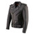 Milwaukee Men's Classic Side Lace Police Style Motorcycle Leather Jacket Milwaukee Men's Classic Side Lace Police Style Motorcycle Leather Jacket