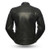 Back view of First MFG Perforated Leather Motorcycle Jacket showing perforated panels Back view of First MFG Perforated Leather Motorcycle Jacket showing perforated panels