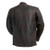 First Classics Men's Copper Leather Motorcycle Jacket showing full diamond cowhide back panel