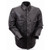 First MFG Men's Leather Motorcycle Shirt in soft cowhide with snap-down collar and four outside pockets