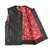 Bandit Red Paisley Leather Motorcycle Club Vest Bandit Red Paisley Leather Motorcycle Club Vest