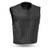 Perforated Leather Motorcycle Vest for Men, First Classics Perforated Leather Motorcycle Vest for Men, First Classics
