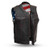Concealed carry pocket inside USA Born Free Leather Club Vest with tapered holster