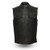 First MFG Platinum Leather Motorcycle Club Vest
