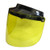 Flip-Up Yellow Motorcycle Helmet Face Shield by Daytona