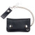 Kids leather chain wallet in black with genuine cowhide leather and detachable chain Kids leather chain wallet in black with genuine cowhide leather and detachable chain