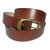 Genuine Leather 1 1/2 Inch Wide Brown Belt, USA Made