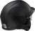 rear view of LS2 Rebellion half helmet showing DOT certification label and matte black finish