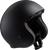 Side Profile of LS2 Spitfire Matte Black Helmet showcasing aerodynamic design