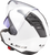 LS2 White Copter 3/4 open face helmet showing the built-in drop down sun shield