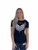 Liberty Wear Devilish Rose Ladies Bling Shirt with Rhinestone Skull and Rose Graphic