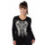 Black Souls Celtic Cross Bedazzled Shirt, Liberty Wear Tops