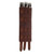 Retro 70s-style brown leather wide watch band with three adjustable straps Retro 70s-style brown leather wide watch band with three adjustable straps