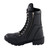 Milwaukee Leather ladies black leather biker boots with heavy duty buckle straps and rugged riding outsoles