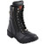 Side profile of Milwaukee Leather MBL9301 Women's Black Lace-Up Boots with Side Zipper