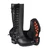 Women’s Leather Harness Motorcycle Boots with Side Zipper