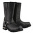 Milwaukee Leather men's 11-inch black full-grain cowhide leather motorcycle harness boots with square toe
