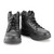 Front view of Milwaukee Short Tactical Motorcycle Boots showcasing lace-up design