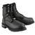 Waterproof Milwaukee Leather men's lace-up motorcycle boots featuring an inside side zipper entry