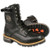 Close-up of the oil and acid-resistant outsole of Milwaukee Leather MBM9095 Men's Black 8-Inch Lace-Up Logger Motorcycle Boots