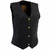 Women's Black Denim Motorcycle Vest, Milwaukee Denim MDL4000