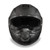 front view of Daytona Dull Black Full Face Modular Helmet highlighting wide eye port, anti-scratch clear shield with Pinlock 30 lens, and retractable smoke sun visor