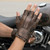 Milwaukee Leather MG7561 Men's Brown Leather Gel Padded Palm Fingerless Motorcycle Gloves