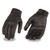 Milwaukee Leather ladies lightweight leather motorcycle gloves in black with knuckle flex panel Milwaukee Leather ladies lightweight leather motorcycle gloves in black with knuckle flex panel