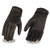 Milwaukee 'Riveted' Leather Ladies Biker Gloves with Gel Palms