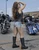 Full-length front view of Milwaukee Leather ML1254N Women's black leather motorcycle vest