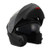 Matte Black Flip-Up Motorcycle Helmet by Milwaukee