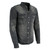 Milwaukee black denim armored motorcycle shirt with Kevlar reinforcement and CE approved armor