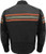 Rear view of MPM1751 Milwaukee Leather  jacket showing  shoulder panel and padded elbow and shoulder protection