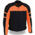Milwaukee Leather Orange & Black Armored Mesh Motorcycle Jacket with CE-approved armor and zip-out liner