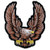 10'' Federal Upwing Brown Eagle Patch by Hot Leathers