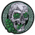 Irish Skull Biker Patch w/ Clovers Hot Leathers
