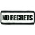 No Regrets Biker Patches by Hot Leathers