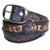 Genuine Cowhide Leather EMT Embossed Belt: American Made Genuine Cowhide Leather EMT Embossed Belt: American Made