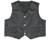 Milwaukee Leather black leather vest for babies and toddlers, perfect for motorcycle enthusiasts