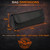 Weather resistant compact motorcycle handlebar bag with universal mounting straps for quick access storage