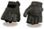 Deerskin fingerless gloves showcasing supple leather and fingerless design