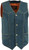 Milwaukee Leather Men's Blue Denim Biker Vest with concealed carry pockets and snap front closure Milwaukee Leather Men's Blue Denim Biker Vest with concealed carry pockets and snap front closure
