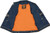 Interior view of Milwaukee Leather DM1331 Men's Blue Denim Motorcycle Vest featuring dual inside gun or ammo pockets