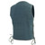 Back View of Milwaukee Leather Men's Classic Blue Denim Motorcycle Vest