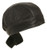 Vented black leather biker head wrap featuring breathable mesh lining and tie-back design for secure fit