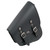 Right side motorcycle single swing arm bag black PVC