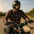 Rider wearing Men's Flannel Motorcycle Armored Shirt on motorcycle