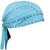 Women's Blue Leather Biker Head Wrap - Studded