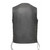 Tombstone Gray Leather Motorcycle Vest w/ Side Laces